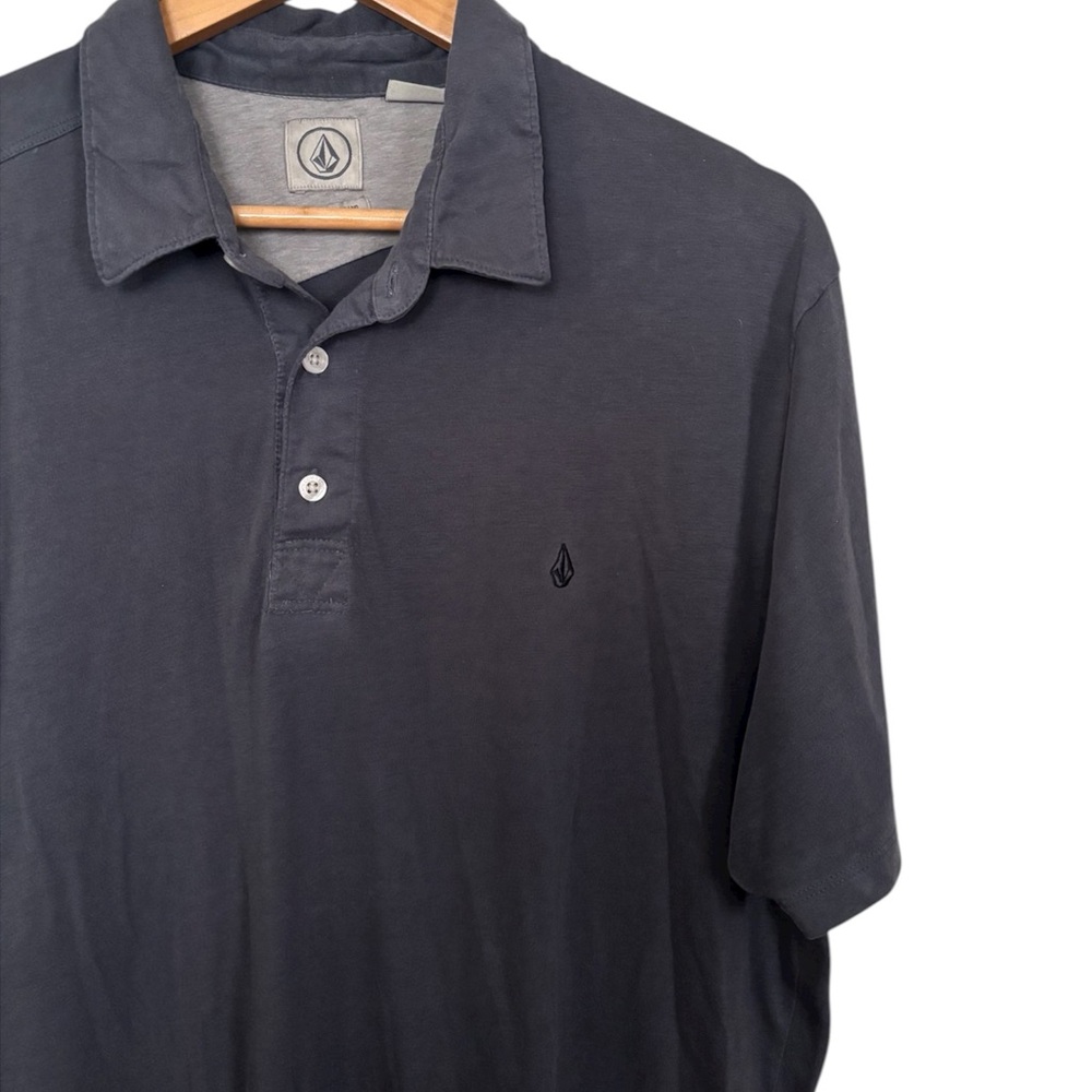 💥 Volcom Blue-Grey Short Sleeve Polo